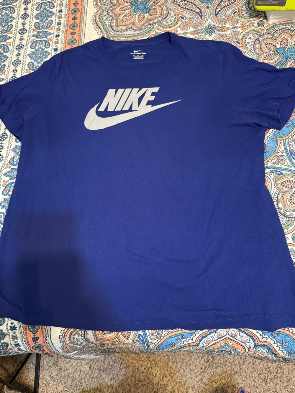 Nike Royal Blue Tee with White Swoosh and Logo
